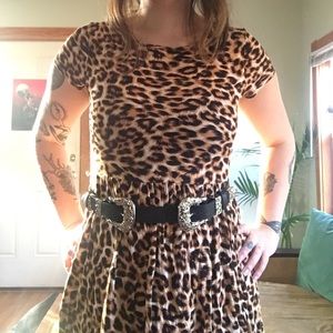 Cheetah print dress